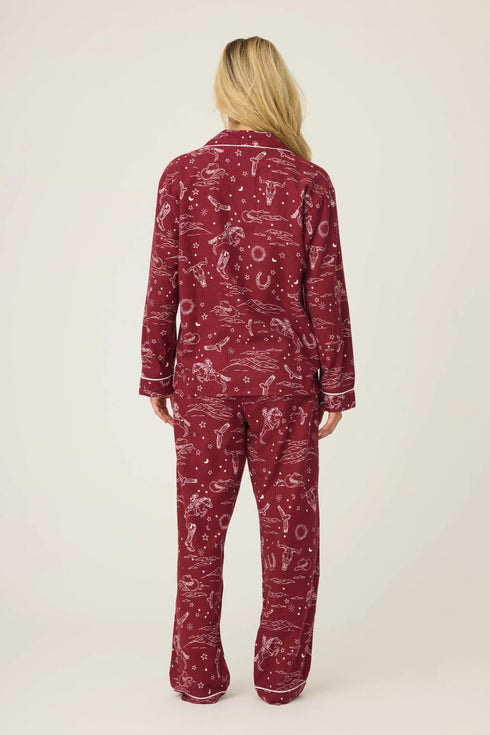 Pj Salvage Flannels Hold Your Horses Western Pj Set